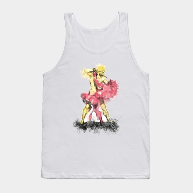 Angel vs Demon Tank Top by Ryan Rad